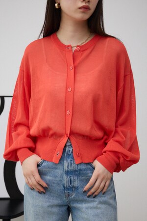 リネンライクコンパクトカーディガン