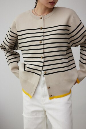 ボーダースポンディッシュカーディガン