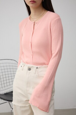 シアーニットカーディガン