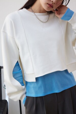 クロップドスウエットトップス