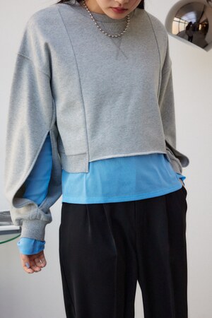 クロップドスウエットトップス