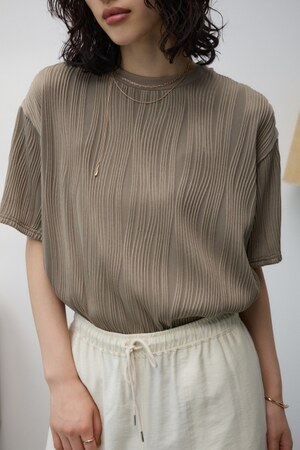 ソリッドテクスチャーTシャツ