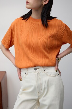 ソリッドテクスチャーTシャツ