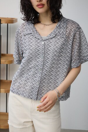 ガラアミカーディガン