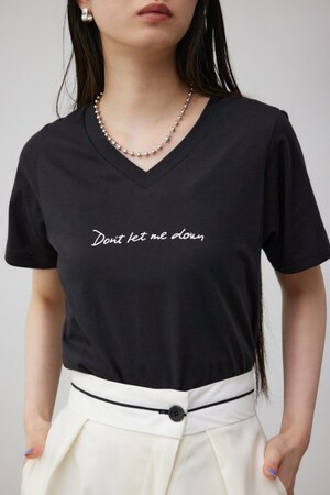 フロントメッセージロゴTシャツ