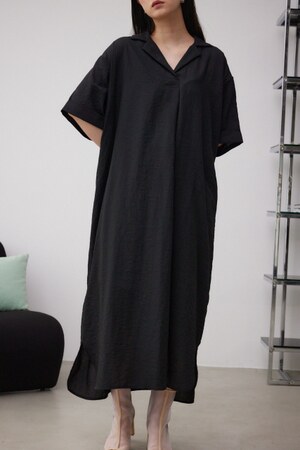 スキッパーシャツワンピース