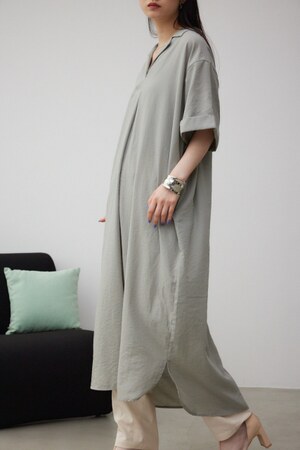 スキッパーシャツワンピース