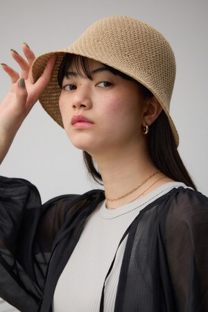 ニット編み帽子