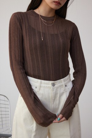 karenmillen ワンショルダータイネック タイショルダーカットトップ[品番：MKSW0058441]｜EMODA（エモダ