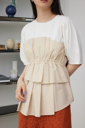 ビスチェレイヤードトップス