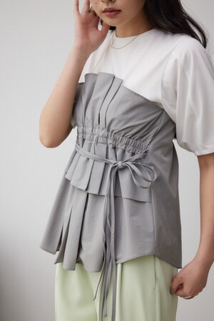 ビスチェレイヤードトップス