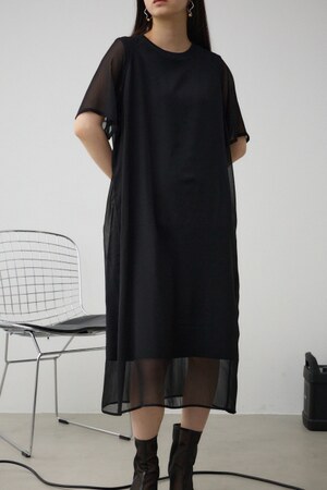 リバーシブルシアーレイヤードワンピ