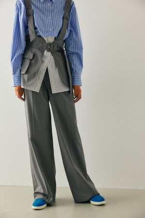 【PLUS】ビスチェジレレイヤードパンツ