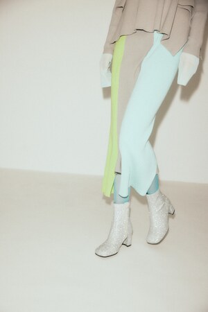 【PLUS】ラメショートブーツ