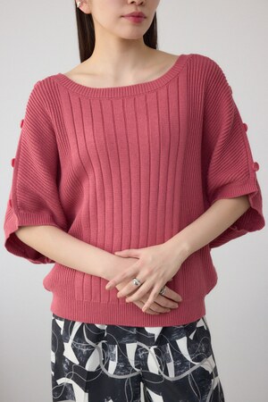 2WAYショルダーボタンニット