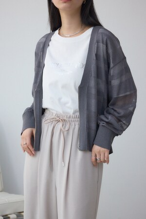 シアージップアップカーディガン