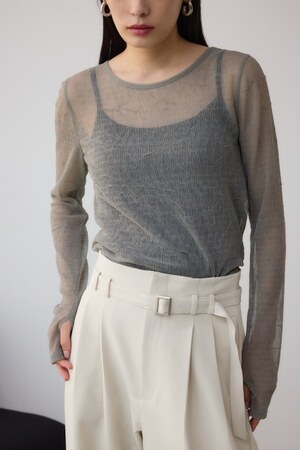 シュリンクチュールトップス