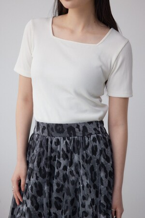 2WAYドライタッチリブトップス