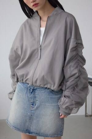 チュールドッキングブルゾン