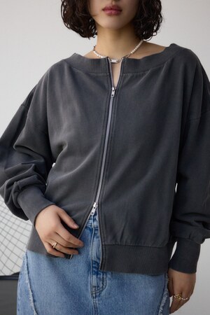 ビンテージライクZIPカーディガン
