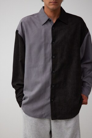 フェイクスウェードリラックスシャツ