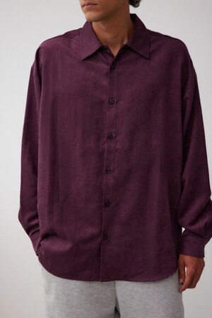 フェイクスウェードリラックスシャツ