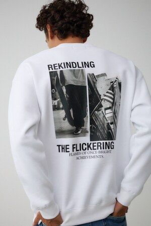 バックフォトプリントスウェット