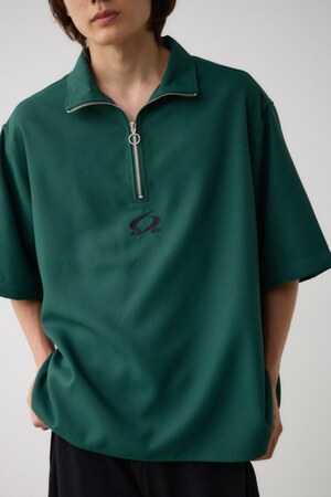 ツイルスタンドハーフジッププルオーバー