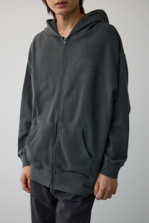 ピグメントジップフーディー