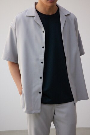 アトラクティブストレッチ開襟シャツ