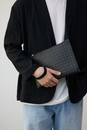 スタッズクラッチバッグ