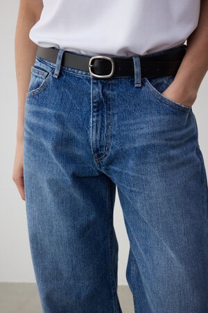 ロングレザーナローベルト