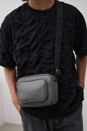 フェイクレザーミニショルダーバッグ