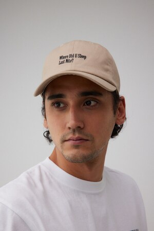 ロゴ刺繍キャップ