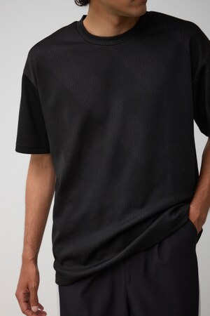 バイアスツイルクルーネックTシャツ