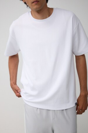 バイアスツイルクルーネックTシャツ