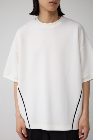 配色ステッチグラフィックトップス