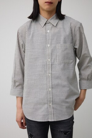 テックリネン7分袖シャツ