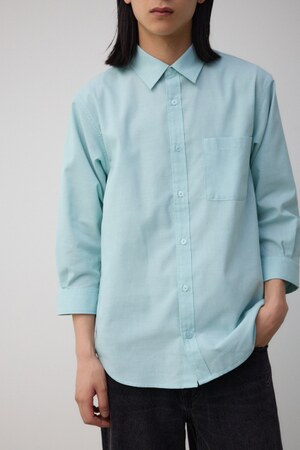 テックリネン7分袖シャツ