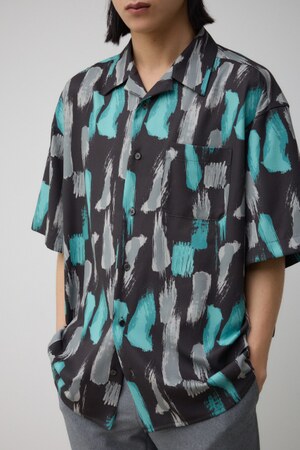 AZUL BY MOUSSY | ランダムペイント開襟シャツ (シャツ