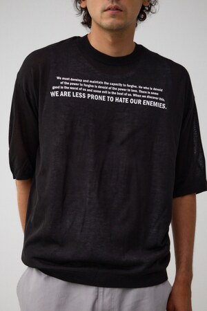 サマーニットグラフィックトップス