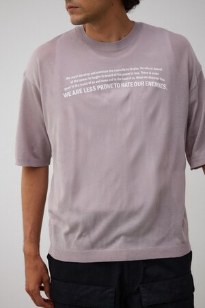 サマーニットグラフィックトップス