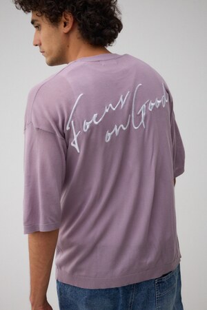 サマーニットグラフィックトップス