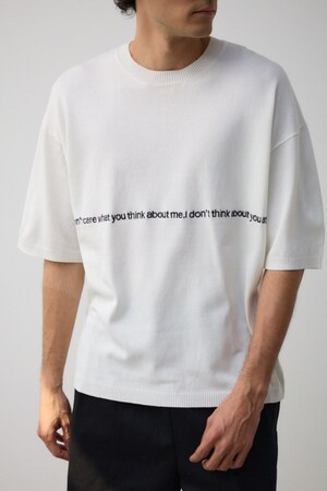 バックプリントビッグニットトップス