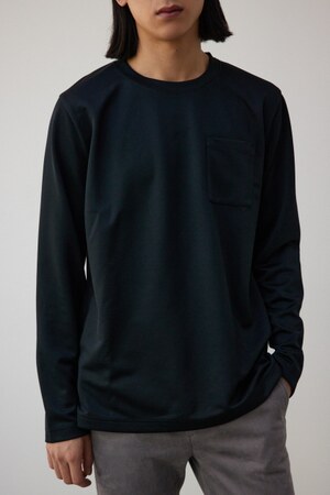 ロゴプレートポンチクルーネックロンT