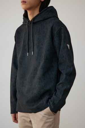 ロゴプレートダンボールフーディー