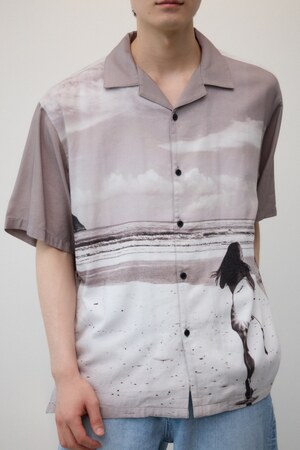 ビンテージ風サーフフォトシャツ