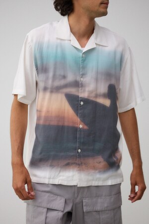 ビンテージ風サーフフォトシャツ