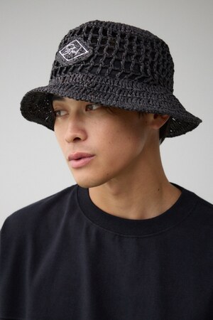 カギ編ミバケットハット