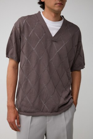 スカシアミレイヤードニット